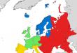 Карта европы с реками. Физическая карта Европы. Физическая карта Европы со странами и городами